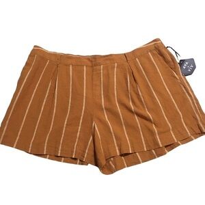 Ava & Viv linen blend knit shorts. Sz 4X. New